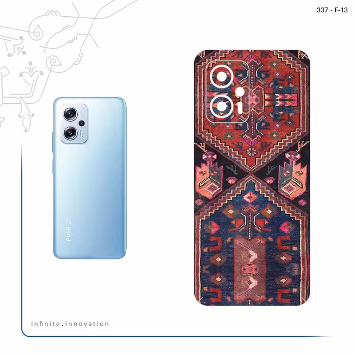 برچسب پوششی ماهوت مدل Rug مناسب برای گوشی موبایل شیائومی Poco X4 GT