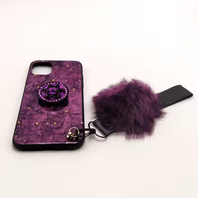 کاور مدل پام پام کد 04 مناسب برای گوشی موبایل اپل Iphone 11 Pro Max به همراه بند و پایه نگهدارنده