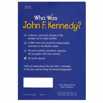 کتاب Who Was John F.Kennedy اثر Yona Zeldis McDonough انتشارات الوندپویان