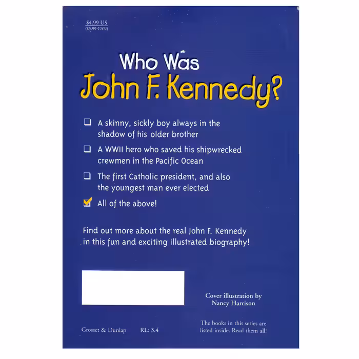 کتاب Who Was John F.Kennedy اثر Yona Zeldis McDonough انتشارات الوندپویان