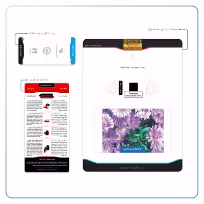برچسب پوششی ماهوت مدل Purple-Flower مناسب برای تبلت سامسونگ Galaxy Tab A 8.0 2019 T295