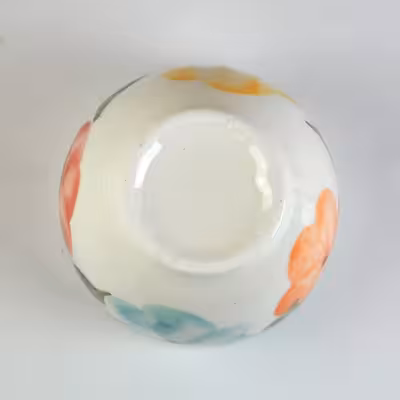 فنجان چینی طرح گل مجموعه 6 عددی