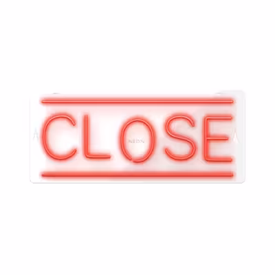 چراغ دیواری نئون دیزاین طرح Close_RD