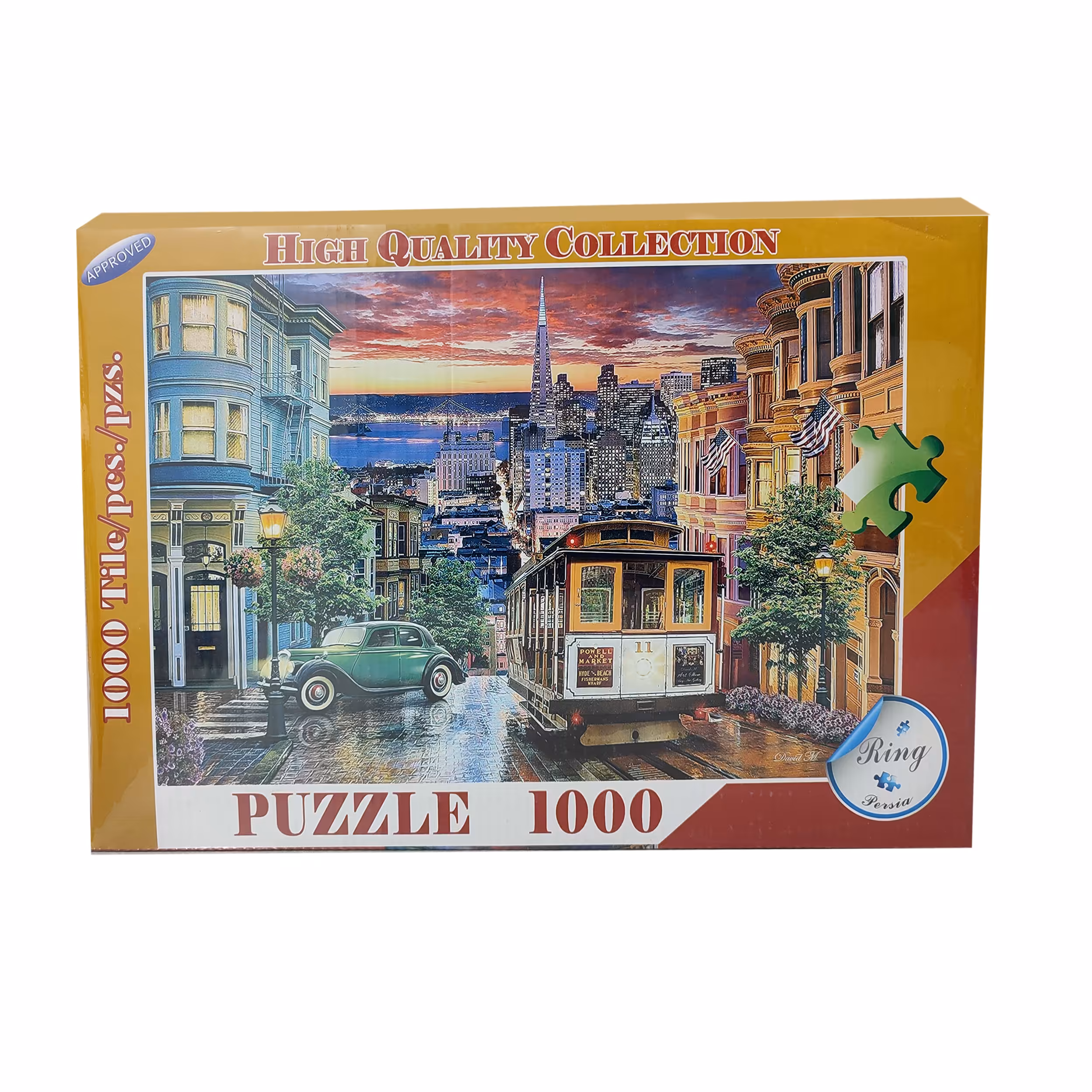 پازل 1000 تکه طرح خیابان بارانی