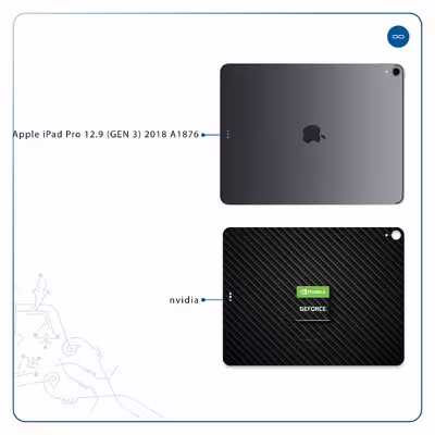 برچسب پوششی ماهوت مدل Nvidia Brand مناسب برای تبلت اپل iPad Pro 12.9 (GEN 3) 2018 A1876