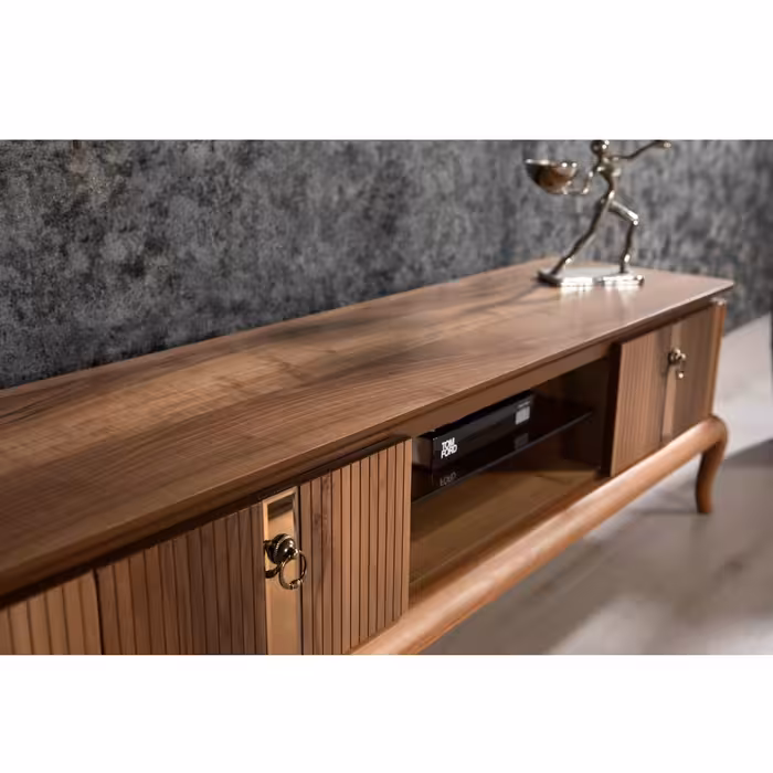 میز پذیرایی ررویال.سی.او مدل آکاژو 33 مجموعه 4 عددی به همراه میز تلویزیون