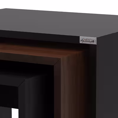 میز عسلی هیراد مدل A1-MDF مجموعه 3 عددی