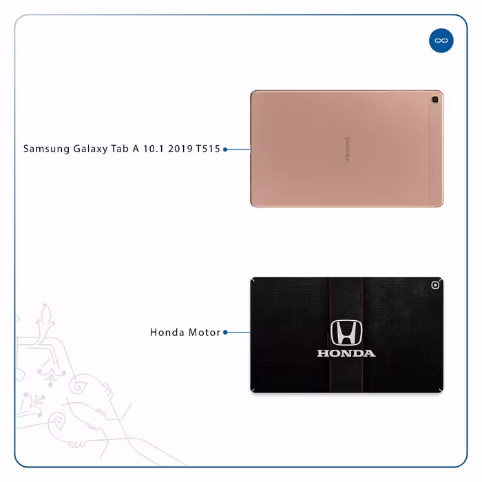 برچسب پوششی ماهوت مدل Honda Motor مناسب برای تبلت سامسونگ Galaxy Tab A 10.1 2019 T515