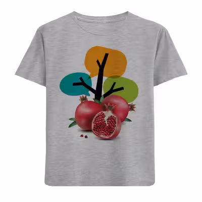 تی شرت آستین کوتاه بچگانه مدل یلدا W131