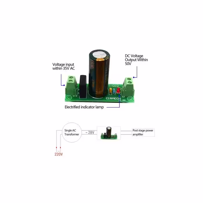 ماژول یکسوساز و فیلتر مدل 50V6A