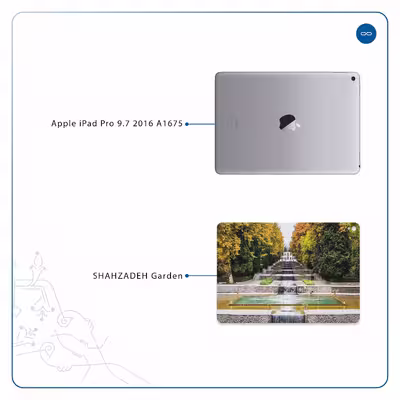 برچسب پوششی ماهوت مدل SHAHZADEH-Garden مناسب برای تبلت اپل iPad Pro 9.7 2016 A1675