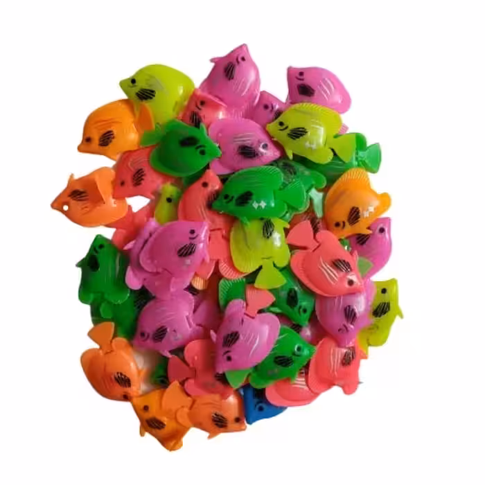 ابزار تزیین کیک به گز مدل ماهی دم متحرک مجموعه 50 عددی