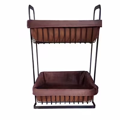 سبد سیب زمینی و پیاز مدل پارچه ای کد 06