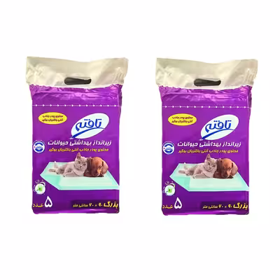 زیر انداز بهداشتی حیوانات خانگی تافته مدل 6090 مجموعه 2 عددی