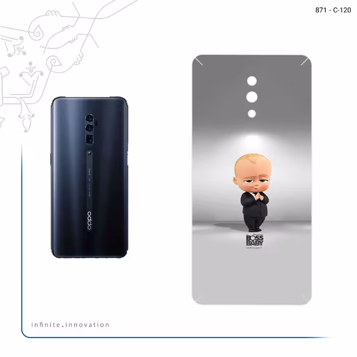 برچسب پوششی ماهوت مدل The Boss Baby مناسب برای گوشی موبایل اپو RENO 10X
