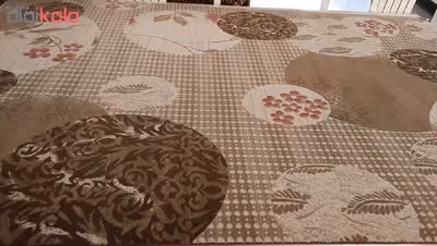 فرش ماشینی زمرد مشهد کد KR06 زمینه صورتی