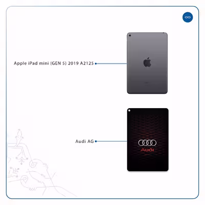 برچسب پوششی ماهوت مدل Audi AG مناسب برای تبلت اپل iPad mini (GEN 5) 2019 A2125