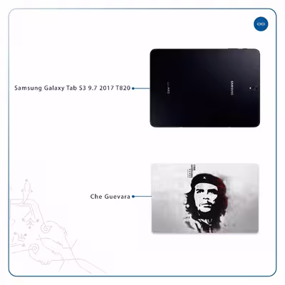 برچسب پوششی ماهوت مدل Che-Guevara مناسب برای تبلت سامسونگ Galaxy Tab S3 9.7 2017 T820