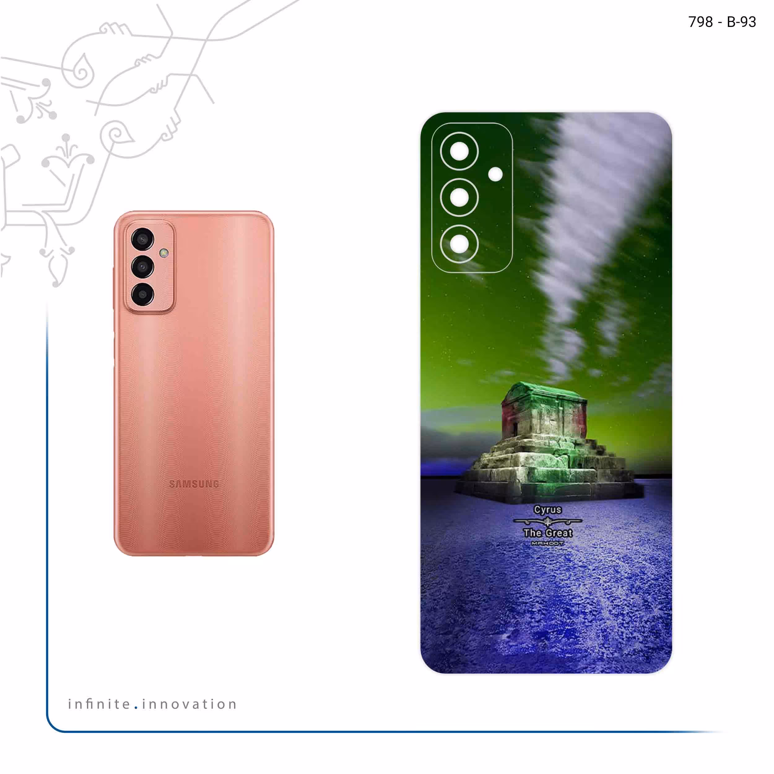 برچسب پوششی ماهوت مدل Tomb of Cyrus the Great مناسب برای گوشی موبایل سامسونگ Galaxy F13