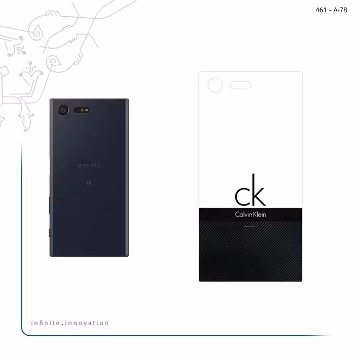 برچسب پوششی ماهوت مدل Calvin Klein مناسب برای گوشی موبایل سونی Xperia X Compact