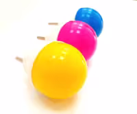 شبخواب رنگی 3 وات دوشاخ دار کد 41