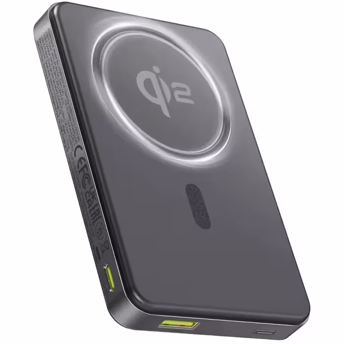پاوربانک مگنتی بیسوس مدل Airpow II Qi2 P10080000123-00 ظرفیت 10000 توان 22.5 وات