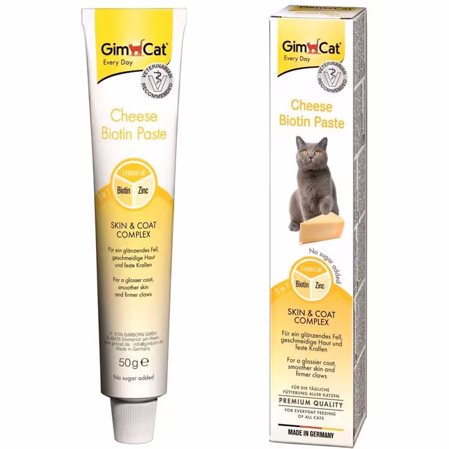 خمیر بیوتین گربه جیم کت پنیریGimcat Cheese Biotin