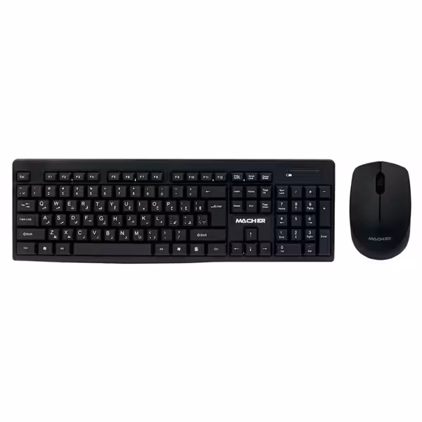 کیبورد و موس بی سیم مچر مدل Macher MR-410 Wireless Mouse & Keyboard