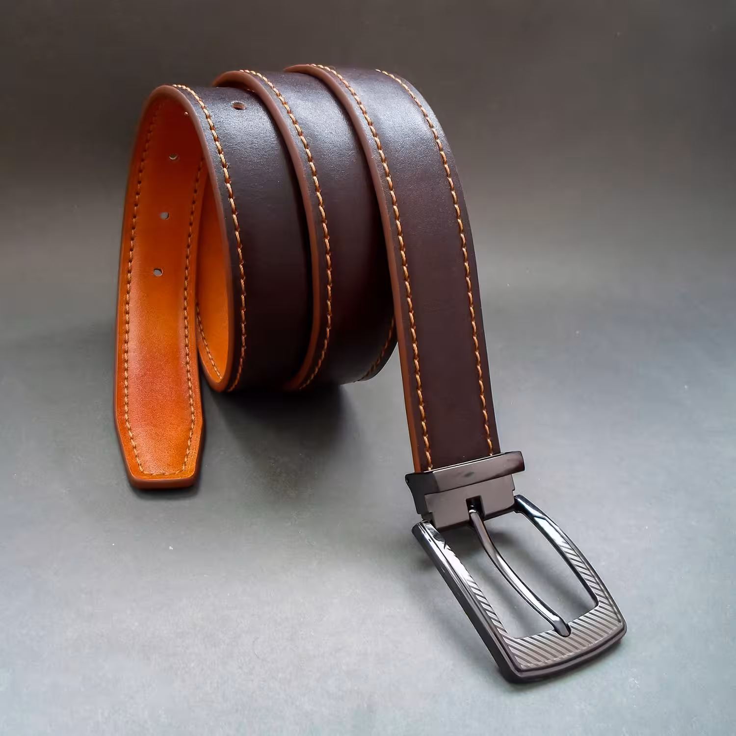 کمربند چرم طبیعی 