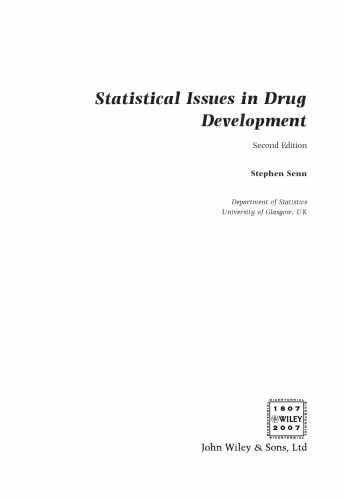 خرید و دانلود نسخه کامل کتاب Statistical Issues in Drug Development (Statistics in Practice)