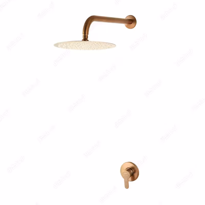 شیرهای حمام توکار ویوات راسان مدل تنسو کلاس 3 رزگلد مات