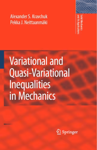 خرید و دانلود نسخه کامل کتاب Variational and quasi-variational inequalities in mechanics