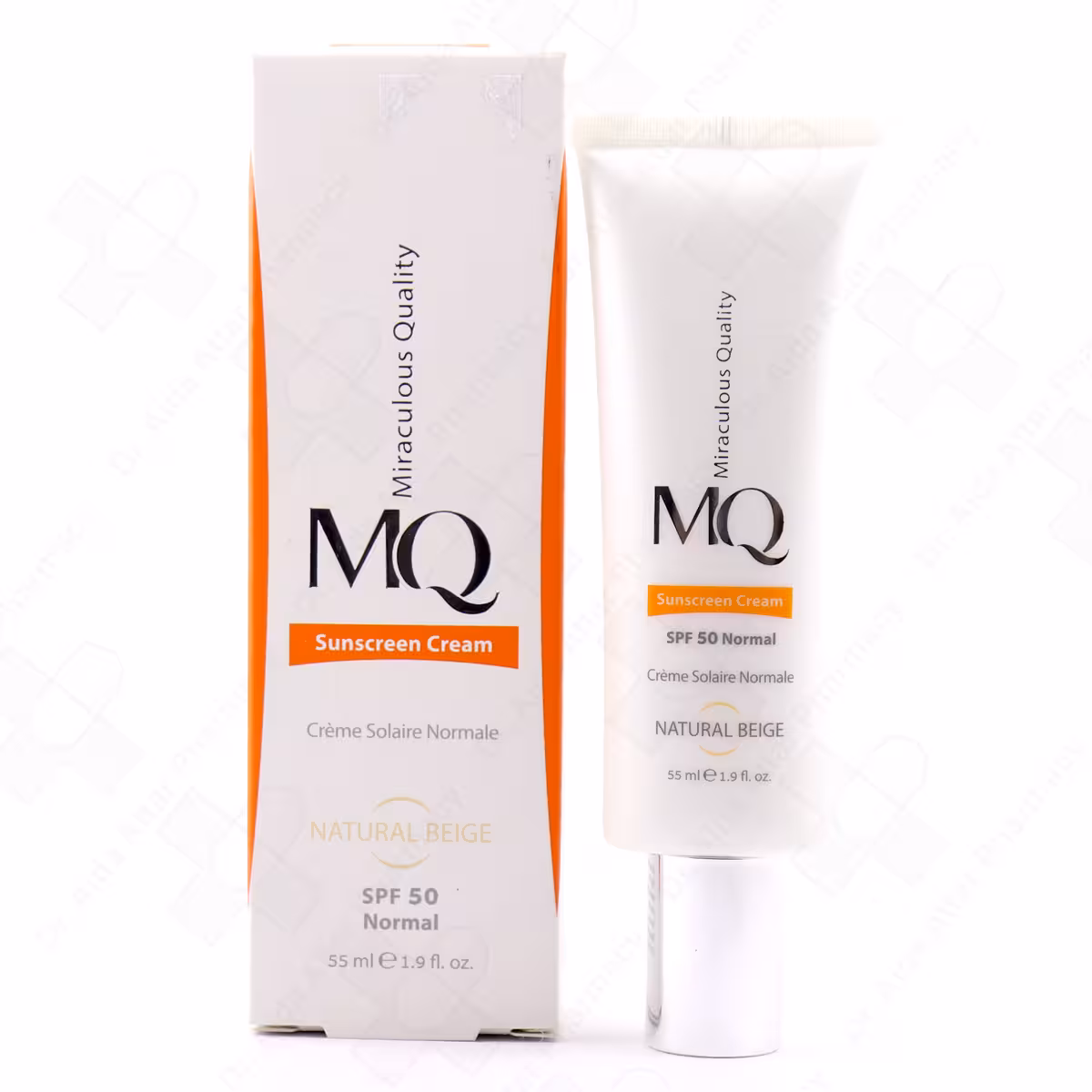 کرم ضد آفتاب پوست نرمال بژ طبیعی SPF50 ام کیو 55 میلی لیتر