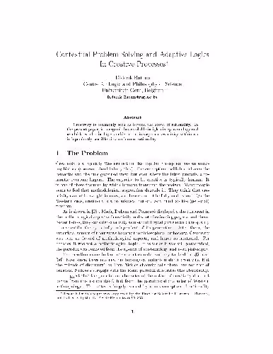 خرید و دانلود نسخه کامل کتاب Contextual Problem Solving Adaptive Logics in Creative Processes