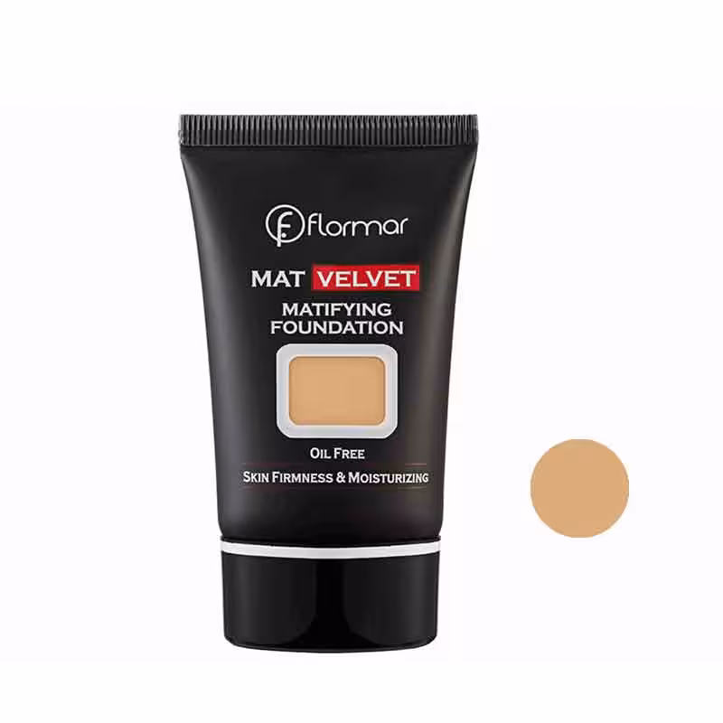 کرم پودر فلورمار مدل MAT VELVET شماره 206