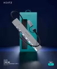 هاب 7 پورت آداپتورخور UBS.3 برند HEATZ مدل zu05