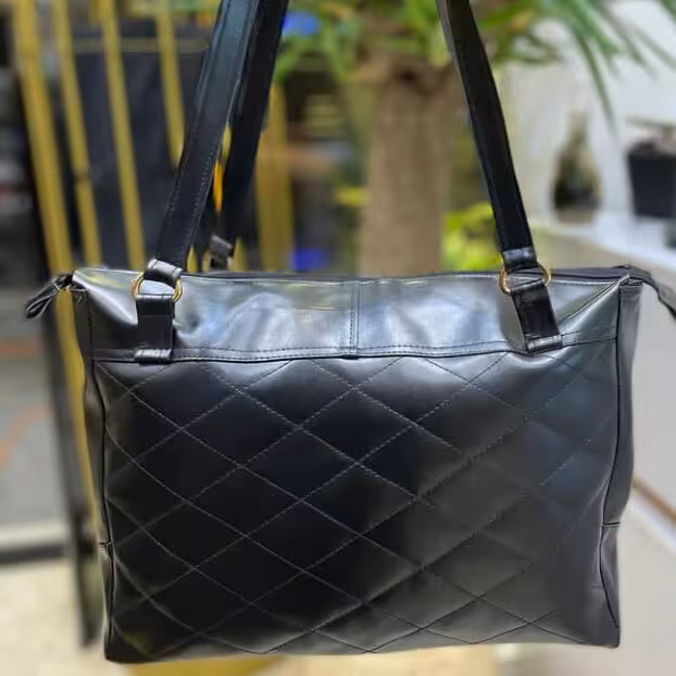 کیف زنانه رودوشی، سایز بزرگ، رنگ مشکی، سایز بزرگ، پشت کیف ساده