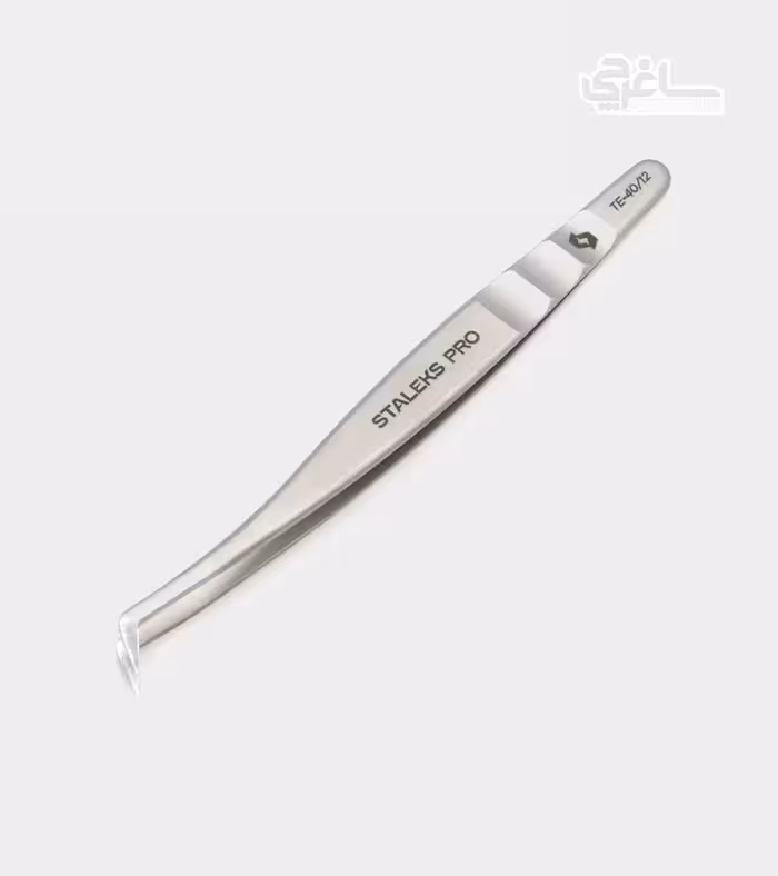پنس حرفه‌ای مژه برند STALEKS PRO مدل TE-40/12