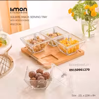 اردوخوری پایه چوبی چهارخانه لیمون