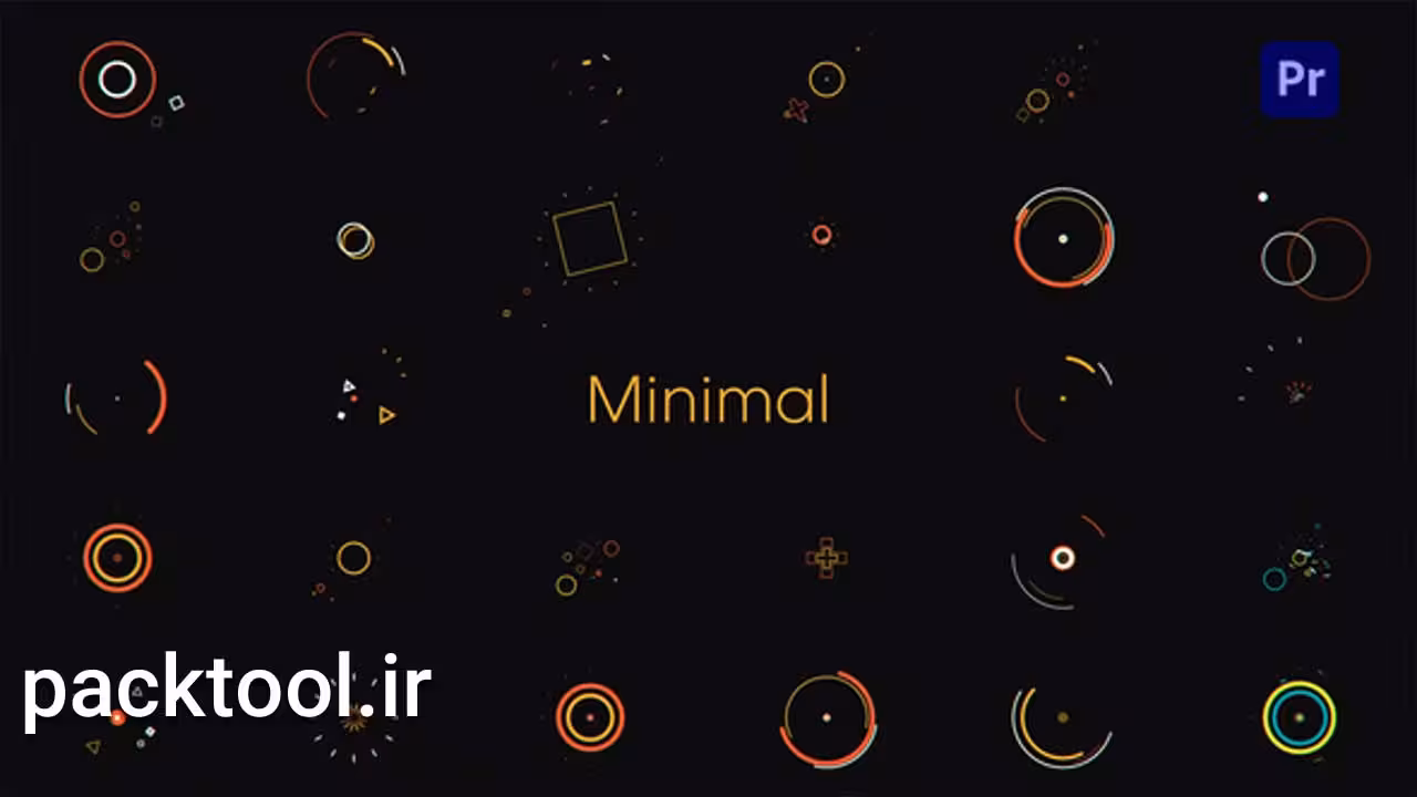 دانلود پروژه آماده شکل و عناصر متحرک برای پریمیر پرو Shape Animations - پک تول