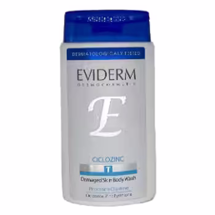 شامپو بدن مناسب پوست های آسیب دیده سیکلوزینک اویدرم Eviderm Ciclozinc Body Wash Damaged Skin Revitalizer