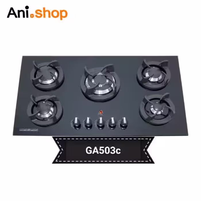 اجاق گاز رومیزی 5 شعله شیشه ای جانا مدل g503