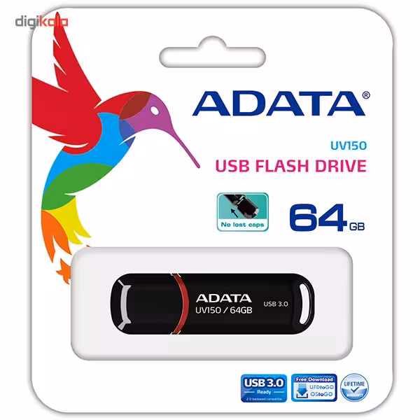 فلش مموریFlash Adata 64G uv150 black | آرکا90 Flash Adata 64G uv150 black