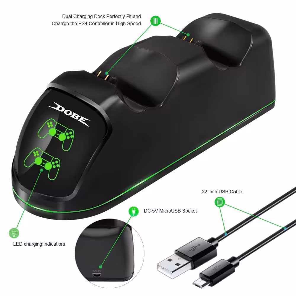 استند شارژ دوال شاک PS4 دابی TP4-889