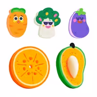 اسکاچ و اسفنج فانتزی دکین مدل میوه HB08C ( وارداتی - بسته 5تایی )