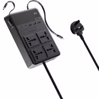 چند راهی و محافظ برق 2500 وات 4 سوکت، 3*USB و 2*تایپ سی پاورولوژی PWC029