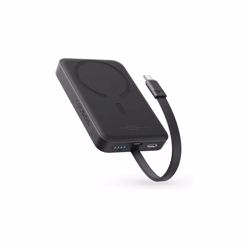 پاوربانک بیسوس مدل Magnetic & Cable 30W با ظرفیت 10000 میلی آمپر ساعت | کالا مکس