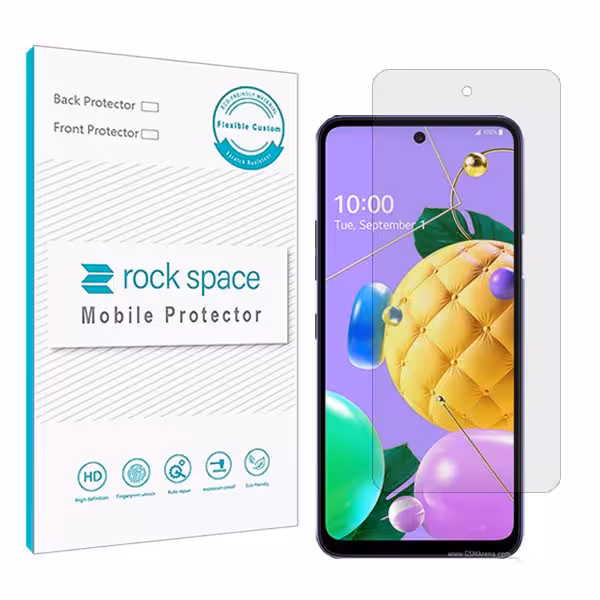 گلس ال جی (LG) K52 مدل نانو هیدروژل شفاف برند راک اسپیس کد S