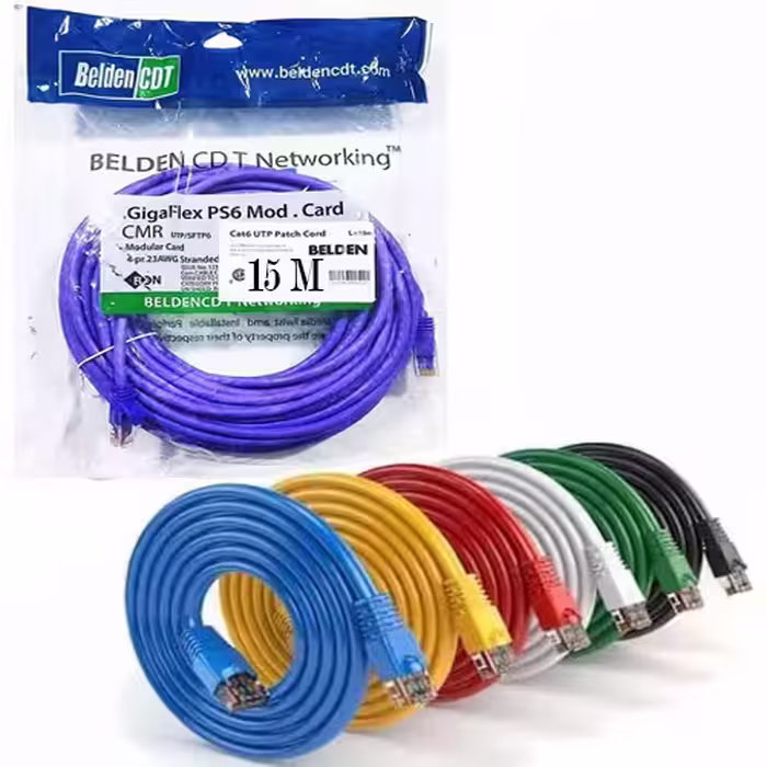 کابل شبکه CAT6 بلدن Belden طول 15 متر