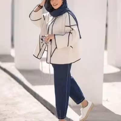 مانتو شلوار زنانه لنین مدل مانتو شلوار مهستان